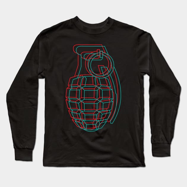 Grenade Long Sleeve T-Shirt by WRDY